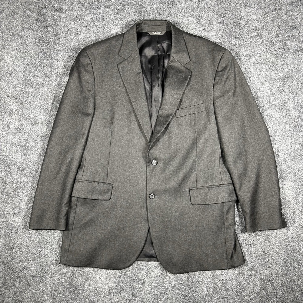 Jos A. Bank Mens 44R Black Wool Cashmere Sport Coat‎ Blazer 2 Button Lined